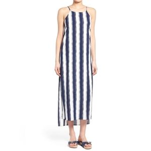 GUC Sienna Sky Long Maxi Striped Dress Blue White Spring/Summer Size S